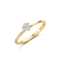 Billede af Spirit Icons Selina ring forgyldt sølv m. cz (str. 58)