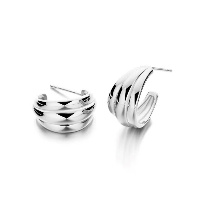 Billede af Spirit Icons Emelda Hoops (S) sølv