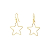 Billede af Susanne Friis Bjørner øreringe søstjerne forgyldt sølv