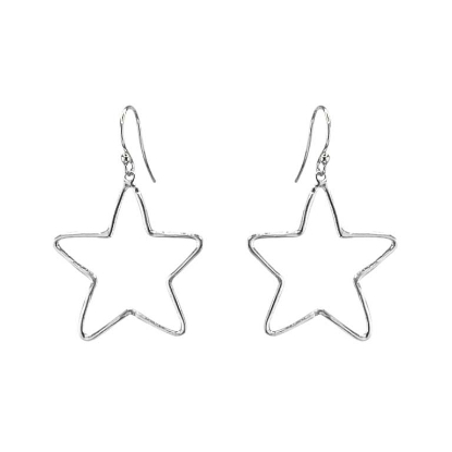 Billede af Susanne Friis Bjørner øreringe søstjerne sølv