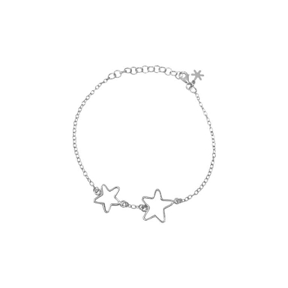 Billede af Susanne Friis Bjørner Armbånd sølv m. søstjerner (16-20cm)