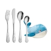 Billede af Nordahl Andersen Bestiksæt m. bamse (Hval)