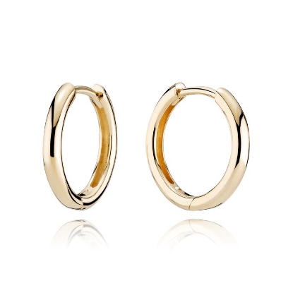 Billede af Knækcreol øreringe 2,2 mm. 15 mm. 14 kt.