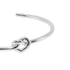 Billede af Jane Kønig Tied Heart armring sølv (Medium - 61 mm)