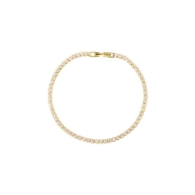 Billede af Aqua Dulce Tennis Medium armbånd forgyldt sølv m. cz (18 cm)