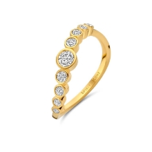 Billede af Spirit Icons Savoy ring 14 karat guld m. 0,41 ct. w/vs diamant (str. 54)