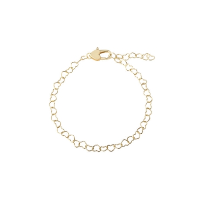 Billede af Aqua Dulce Love Me Heart armbånd forgyldt sølv (20 cm)