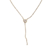 Billede af STINE A J'Adore Y-Shape halskæde forgyldt sølv m. cz (38+6 cm)