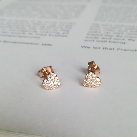 Billede til varegruppe Øreringe Rosaforgyldt