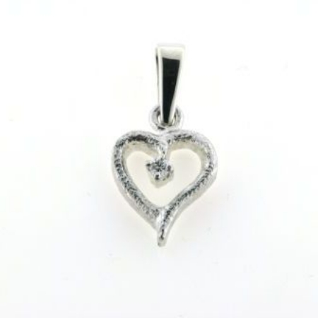 Billede til varegruppe Hjertevedhæng i hvidguld