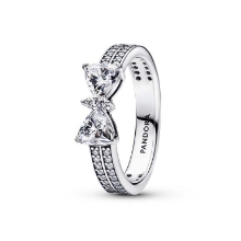 Billede af Pandora Funklende Dobbeltrækket Sløjfering sølv m. cz (str. 48)