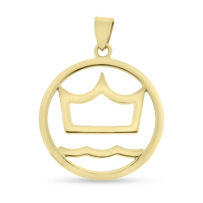 Billede af Vedhæng Dansk varmblod, 27,7 mm. 14 kt.