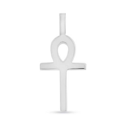 Billede af Vedhæng Kors med hank livets nøgle 925s (12*20 mm.)