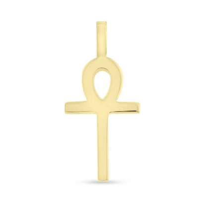 Billede af Vedhæng Kors med hank livets nøgle 14 kt. (12*20 mm.) 