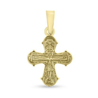 Billede af Vedhæng Dagmarkors, massivt 16,5*14,5 m/m., tk. 1,8 mm. 14 kt.