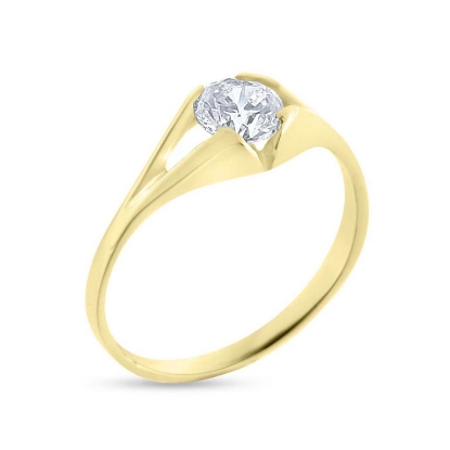 Billede af Ring m. 5 mm syn sten 14 kt