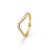 Billede af Mads Z "Freya" ring 14 karat guld m. 0,28 ct. W.SI brillanter (str. 50)