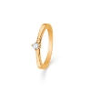 Billede af Mads Z 14 kt. ring "Crown Solitaire" m. 0,09ct. brill. W.VS str 60