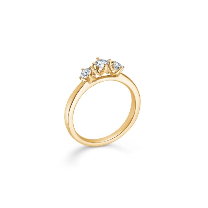 Billede af Mads Z "Crown Trinity" ring 14 kt m. ialt 0,34 ct. brillanter w/si (str. 50-60)