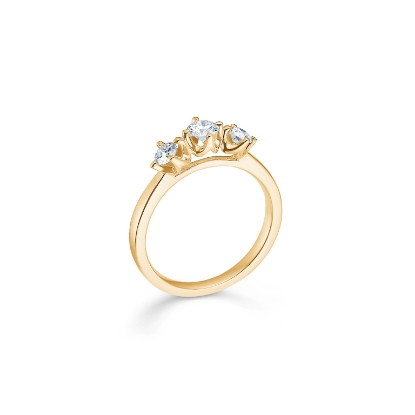 Billede af Mads Z "Crown Trinity" ring 14 kt m. ialt 0,56 ct. brillanter w/si str. 56