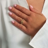 Billede af Mads Z "Luxury Rainbow" ring 14 kt. dobbelt m.ægte sten str. 60