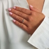 Billede af Mads Z "Luxury Rainbow Petite" ring 14 kt guld m.ægte sten (str. 56)