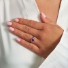 Billede af Mads Z "Four Seasons - Summer" ring 14 kt. guld m. dia. + ægte sten (str. 54)