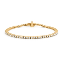 Billede af Mads Z "Tennis" armbånd 14 kt. guld m. 1,50 ct. w/si brillanter (17,5 cm)