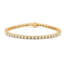 Billede af Mads Z "Tennis" armbånd 14 kt. guld m. 2,50 ct. w/si brillanter (16,5 cm)