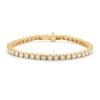 Billede af Mads Z "Tennis" armbånd 14 kt. guld m. 3,50 ct. w/si brillanter (17,5 cm)