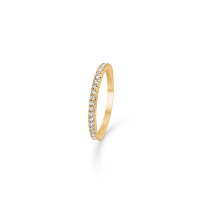 Billede af Mads Z "Sparkle" ring 8 kt. m. zirkonia str. 58