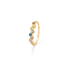 Billede af Mads Z ring 8 kt. "Dido colour" m. zirkonia str. 56