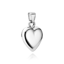 Billede af Hjerte (hult) 7,5x7,5 mm. 925s sølv