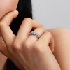 Billede af *Pandora Halo Hjerte Trilogi ring sølv m. cz (str. 56)
