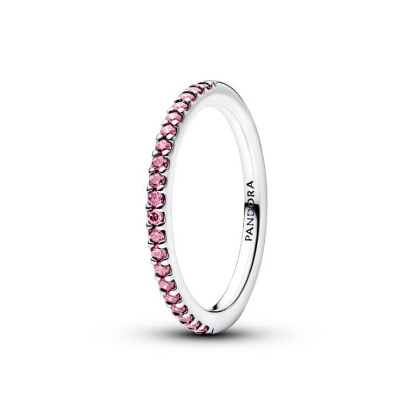 Billede af Pandora Funklende Pink Båndring m. cz (str. 48-60)