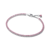 Billede af Pandora Funklende Pink Tennisarmbånd sølv m. cz (16 cm)
