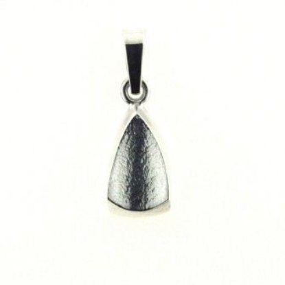 Billede af Vedhæng Hulkilet massiv 14 karat hvidguld h: 13 mm