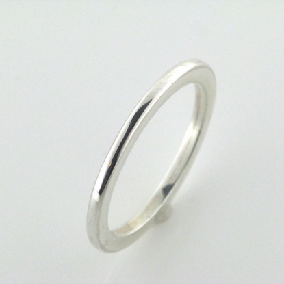 Billede af Garderring,bredde 1,5 mm., tyk. 2,1 mm. 925s.