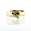 Billede af Ring pynt 3 brill. a  0,02 w/vs 14 kt. hvg. (gl. ring)