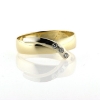 Billede af Ring pynt 3 brill. a  0,02 w/vs 14 kt. hvg. (gl. ring)