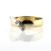 Billede af Ring pynt 3 brill. a  0,02 w/vs 14 kt. hvg. (gl. ring)
