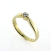 Billede af Ring, spidsskinne, konisk fatn.  syn. sten 3,5 mm. 14 kt.