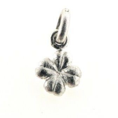 Billede af Vedhæng massiv firkløver med flexøsken, 13,0 mm., tyk. 4,5 mm. 925s