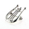 Billede af Broche Lyre musik instrument, hj. 25,5 mm. 925s. 