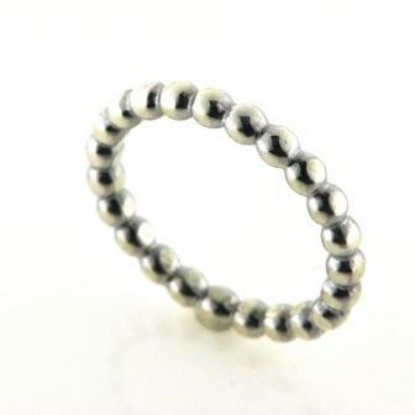 Billede af Ring kugler hele vejen rundt, br. 2,8 mm. massiv, str. -59. 925 s.