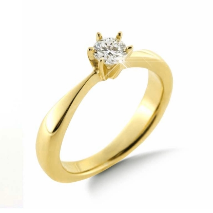 Billede af Ring brilliant  fra 0,03 ct. til 0,75 ct. w/vs. 14 kt. med ombytningsret