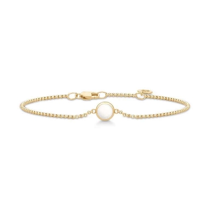 Billede af Julie Sandlau Primini Ivory armbånd forgyldt sølv (16,5-18 cm)