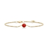 Billede af Julie Sandlau Primini Red Coral armbånd forgyldt sølv (16,5-18 cm)