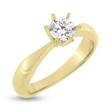 Billede af Ring brillant 0,70 w/vs 14 kt. 585