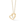 Billede af Mads Z "Crown Heart" vedhæng 14 kt. guld m. 0,04 ct. brillant (ekskl. kæde)